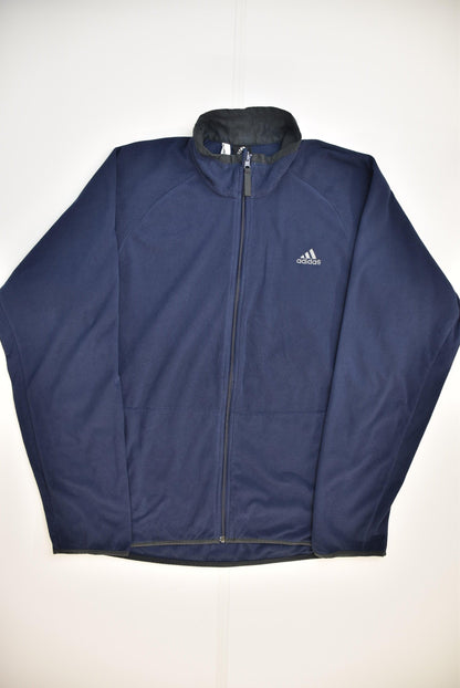 Adidas Zip-Up Fleece (XL) - Slayyy Vintage